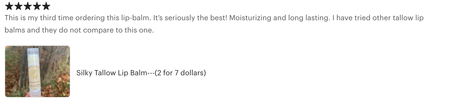 Silky Tallow Lip Balm